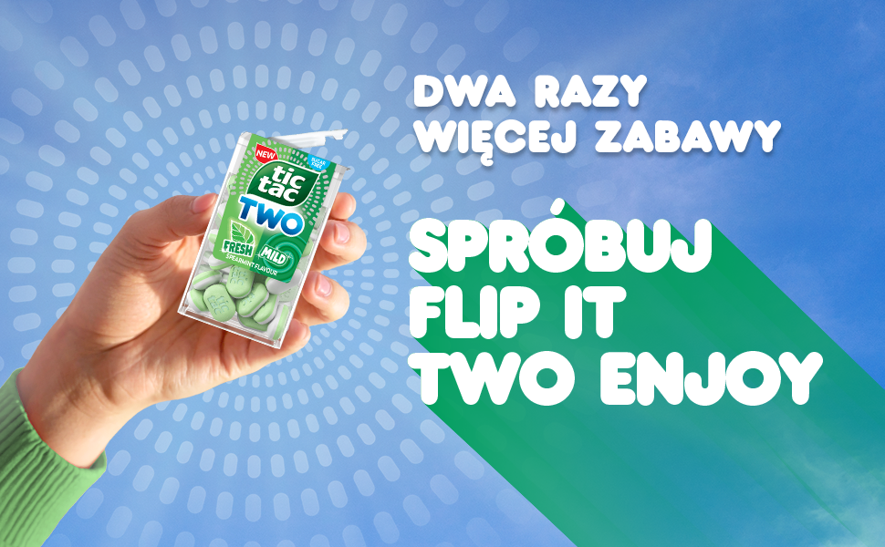 Dwa razy więcej zabawy! Spróbuj flip it two enjoy.