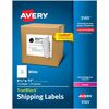 Avery&reg; Easy Peel White Shipping Labels - 8 1/2" Width x 11" Length - Permanent Adhesive - Laser - White - Paper - 1 / Sheet - 100 Total Sheets - 1