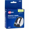 Avery&reg; Direct Thermal Roll Multipurpose Labels - 3 1/2" Width x 1 1/8" Length - Permanent Adhesive - Rectangle - Direct Thermal - Clear - Film - 1