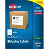 Avery&reg; Shipping Labels for Copiers, 8-1/2" x 11" , 100 Labels (5353) - 8 1/2" Width x 11" Length - Permanent Adhesive - Rectangle - White - Paper 