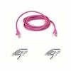 Belkin Cat5e Patch Cable - RJ-45 Male Network - RJ-45 Male Network - 4ft - Pink