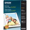 Epson Premium Photo Glossy InkJet Paper - 92 Brightness - 97% Opacity - Letter - 8 1/2" x 11" - 68 lb Basis Weight - High Gloss - 50 / Pack - White