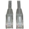 Eaton Tripp Lite Series Cat6 Gigabit Snagless Molded (UTP) Ethernet Cable (RJ45 M/M), PoE, Gray, 7 ft. (2.13 m) - 7ft - 1 x RJ-45 Male - 1 x RJ-45 Mal
