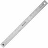 Westcott Stainless Steel Rulers - 15" Length 1" Width - 1/16, 1/32 Graduations - Metric, Imperial Measuring System - Stainless Steel - 1 Each - Stainl