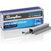 Swingline S.F. 3 Premium Staples - 105 Per Strip - Premium - 1/4" Leg - for Paper - Chisel Point - Silver5000 / Box
