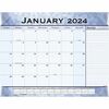 At-A-Glance Monthly Desk Pad - Julian Dates - Monthly - 12 Month - January 2024 - December 2024 - 1 Month Single Page Layout - 22" x 17" Sheet Size - 