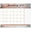 At-A-Glance Marbled Desk Pad - Standard Size - Monthly - 12 Month - January 2025 - December 2025 - 1 Month Single Page Layout - 21 3/4" x 17" White Sh