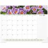 At-A-Glance Panoramic Floral Image Monthly Desk Pad - Julian Dates - Monthly - 12 Month - January 2024 - December 2024 - 1 Month Single Page Layout - 