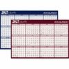 At-A-Glance Horizontal Reversible Erasable Wall Calendar - Extra Large Size - Yearly - 12 Month - January 2025 - December 2025 - 48" x 32" White Sheet