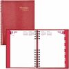 Brownline CoilPro Daily Hard Cover Planner - Daily - January - December - 1 Day Single Page Layout - 5 3/4" x 8 1/4" Sheet Size - Twin Wire - Red - 1 