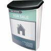 Deflecto Outdoor Literature Box - 13.1" Height x 10" Width x 4.5" Depth - Break Resistant, Water Proof - Gray - Plastic - 1 Each