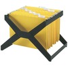 Deflecto X-Rack For Hanging Files - Letter/Legal - 25 File Capacity - Plastic - Black - 1 Each