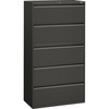 HON Brigade 800 Series 5-Drawer Lateral - 36" x 18" x 64.3" - 2 x Shelf(ves) - 5 x Drawer(s) for File - A4, Legal, Letter - Lateral - Interlocking, Du