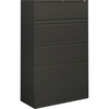 HON Brigade 800 Series 5-Drawer Lateral - 42" x 18" x 64.3" - 2 x Shelf(ves) - 5 x Drawer(s) for File - A4, Legal, Letter - Lateral - Interlocking, Du