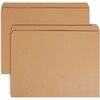 Smead Straight Tab Cut Letter Recycled Top Tab File Folder - 8 1/2" x 11" - 3/4" Expansion - Kraft - 10% Recycled - 100 / Box