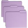 Smead Colored 1/3 Tab Cut Letter Recycled Top Tab File Folder - 8 1/2" x 11" - 3/4" Expansion - Top Tab Location - Assorted Position Tab Position - La