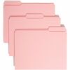 Smead Colored 1/3 Tab Cut Letter Recycled Top Tab File Folder - 8 1/2" x 11" - 3/4" Expansion - Top Tab Location - Assorted Position Tab Position - Pi
