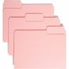 Smead Colored 1/3 Tab Cut Letter Recycled Top Tab File Folder - 8 1/2" x 11" - 3/4" Expansion - Top Tab Location - Assorted Position Tab Position - Pi