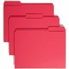 Smead Colored 1/3 Tab Cut Letter Recycled Top Tab File Folder - 8 1/2" x 11" - 3/4" Expansion - Top Tab Location - Assorted Position Tab Position - Re