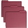 Smead Colored 1/3 Tab Cut Letter Recycled Top Tab File Folder - 8 1/2" x 11" - 3/4" Expansion - Top Tab Location - Assorted Position Tab Position - Ma