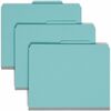 Smead SafeSHIELD 2/5 Tab Cut Letter Recycled Classification Folder - 8 1/2" x 11" - 2" Expansion - 2 x 2S Fastener(s) - 2" Fastener Capacity for Folde