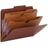 Smead Pocket Divider SafeShield Classification Folders - Letter - 8 1/2" x 11" Sheet Size - 2" Expansion - 2" Fastener Capacity for Folder - 2 Pocket(