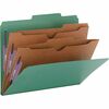 Smead Pocket Divider PressBoard Classification Folders - Letter - 8 1/2" x 11" Sheet Size - 2" Expansion - 2" Fastener Capacity for Folder - 2 Pocket(