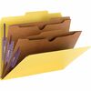 Smead Pocket Divider PressBoard Classification Folders - Letter - 8 1/2" x 11" Sheet Size - 2" Expansion - 2" Fastener Capacity for Folder - 2 Pocket(