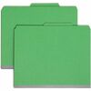 Smead SafeSHIELD 2/5 Tab Cut Letter Recycled Classification Folder - 8 1/2" x 11" - 3" Expansion - 2 x 2S Fastener(s) - 2" Fastener Capacity for Folde