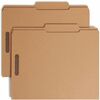 Smead 2/5 Tab Cut Letter Recycled Fastener Folder - 8 1/2" x 11" - 3/4" Expansion - 2 x 2K Fastener(s) - 2" Fastener Capacity for Folder - Top Tab Loc