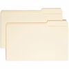 Smead 1/3 Tab Cut Legal Recycled Top Tab File Folder - 8 1/2" x 14" - 3/4" Expansion - Top Tab Location - Third Tab Position - Manila - 10% Recycled -