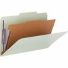 Smead SafeSHIELD 2/5 Tab Cut Legal Recycled Classification Folder - 8 1/2" x 14" - 2" Expansion - 2 x 2S Fastener(s) - 2" Fastener Capacity for Folder