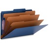 Smead SafeSHIELD 2/5 Tab Cut Legal Recycled Classification Folder - 8 1/2" x 14" - 3" Expansion - 2 x 2S Fastener(s) - 2" Fastener Capacity for Folder