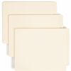 Smead Straight Tab Cut Letter Recycled End Tab File Folder - 1 1/2" Folder Capacity - 8 1/2" x 11" - 1 1/2" Expansion - Manila - 10% Recycled - 50 / B