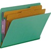 Smead 1/3 Tab Cut Letter Recycled Classification Folder - 8 1/2" x 11" - 2" Expansion - 2 x 2S Fastener(s) - 2" Fastener Capacity for Folder - 2 Divid