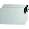 Smead 100% Recycled Filing Guides with Vertical Extra-Wide Blank Tab - Printed Tab(s) - Character - A-Z - 25 Tab(s)/Set0.50" Tab Width - Legal - Gray 