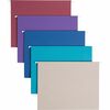 Smead Colored 1/5 Tab Cut Letter Recycled Hanging Folder - 8 1/2" x 11" - Top Tab Location - Assorted Position Tab Position - Vinyl - Gray, Maroon, Na