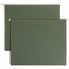Smead Letter Recycled Hanging Folder - 1" Folder Capacity - 8 1/2" x 11" - 1" Expansion - Pressboard - Standard Green - 10% Recycled - 25 / Box