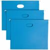 Smead 1/5 Tab Cut Letter Recycled Hanging Folder - 8 1/2" x 11" - 2" Expansion - Top Tab Location - Assorted Position Tab Position - Vinyl - Sky Blue 