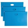 Smead 1/5 Tab Cut Legal Recycled Hanging Folder - 8 1/2" x 14" - 3" Expansion - Top Tab Location - Assorted Position Tab Position - Vinyl - Sky Blue -