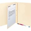 Smead Self-Adhesive Folder Dividers with Twin-Prong Fastener - For Letter 8 1/2" x 11" Sheet - Manila - Manila - 100 / Box