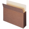 Smead TUFF Straight Tab Cut Letter Recycled File Pocket - 8 1/2" x 11" - 800 Sheet Capacity - 3 1/2" Expansion - Redrope - 30% Recycled - 10 / Box