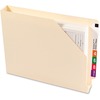 Smead Shelf-Master Straight Tab Cut Letter Recycled File Jacket - 8 1/2" x 11" - 1 1/2" Expansion - Manila - 10% Recycled - 50 / Box
