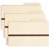 Smead Manila File Pockets with 2/5-Cut Tab - Legal - 8 1/2" x 14" Sheet Size - 1" Expansion - 2/5 Tab Cut - 11 pt. Folder Thickness - Manila - Recycle