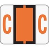 Smead BCCR Bar-Style Color-Coded Labels - "Alphabet" - 1 1/4" Width x 1" Length - Dark Orange - 500 / Roll - 500 / Roll