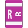 Smead AlphaZ ACCS Color-Coded Labels - "R" - 1" Width x 1 5/8" Length - Purple - 10 / Sheet - 100 / Pack