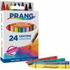 Prang 24 Count Wax Crayons - Assorted - 24 / Box