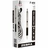 Zebra Pen STEEL 4 Series F-402 Retractable Ballpoint Pen - Fine Pen Point - 0.7 mm Pen Point Size - Refillable - Retractable - Black - Stainless Steel