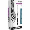 Zebra STEEL 3 Series M-301 Mechanical Pencil - 0.5 mm Lead Diameter - Refillable - Black Stainless Steel Barrel - 1 Dozen