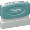 Xstamper Custom Single Line Pre-inked Stamp - Custom Message Stamp - 0.12" Impression Width x 2.37" Impression Length - 50000 Impression(s) - Recycled